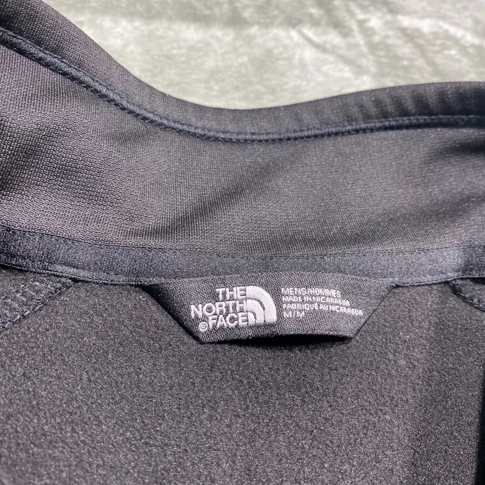 The‎ North Face Full Zip Jacket Mens Medium Black Fleece Lined Lightweight